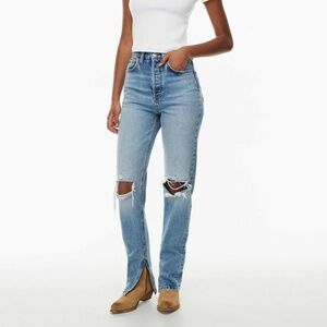 RE/DONE Superhigh Drainpipe Jean Super-high rise ripped jeans